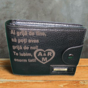 Portofel personalizat din piele sintetica