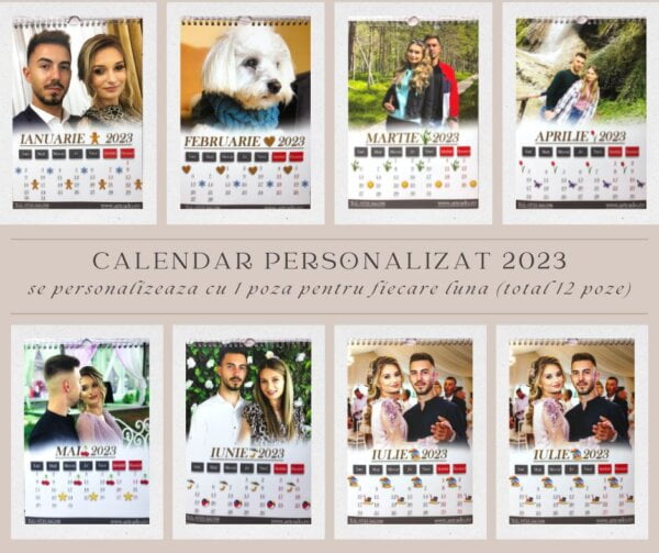 Calendar personalizat cu poze 2023