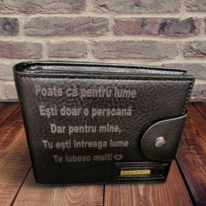 Portofel personalizat din piele ecologica