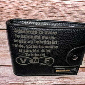 Portofel personalizat din piele sintetica