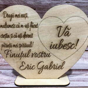 Tablou personalizat pentru nas tip inima