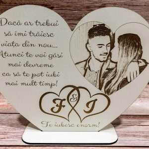 tablou personalizat tip inima