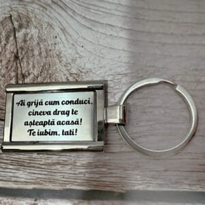 Breloc metalic personalizat